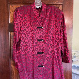 S. L. Fashions 2 piece Jacquard Tunic and Pants